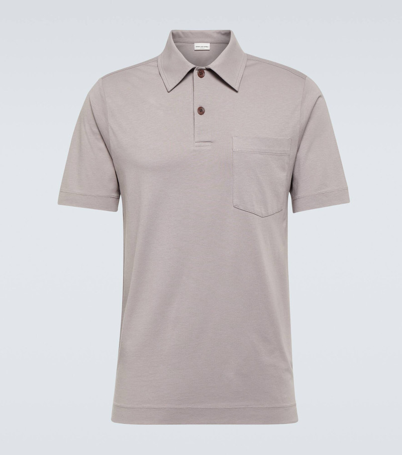 Cotton jersey polo shirt - 1