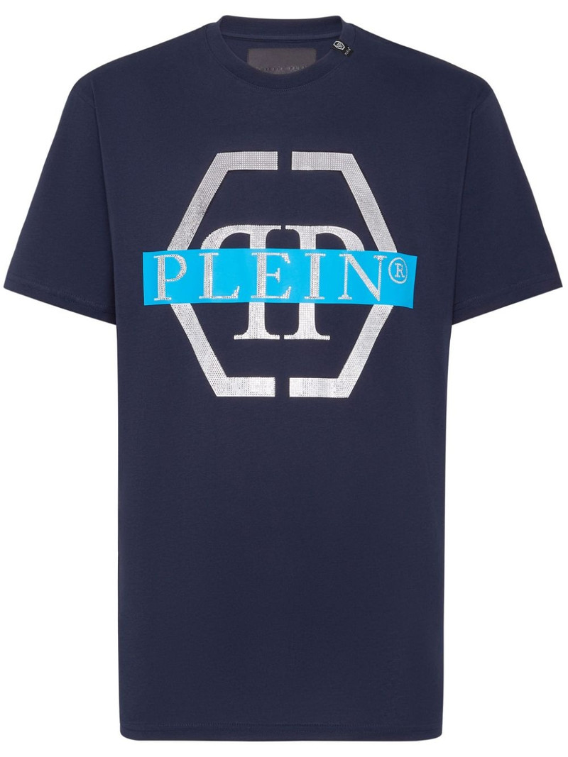 PP Tape-print round-neck T-shirt 1