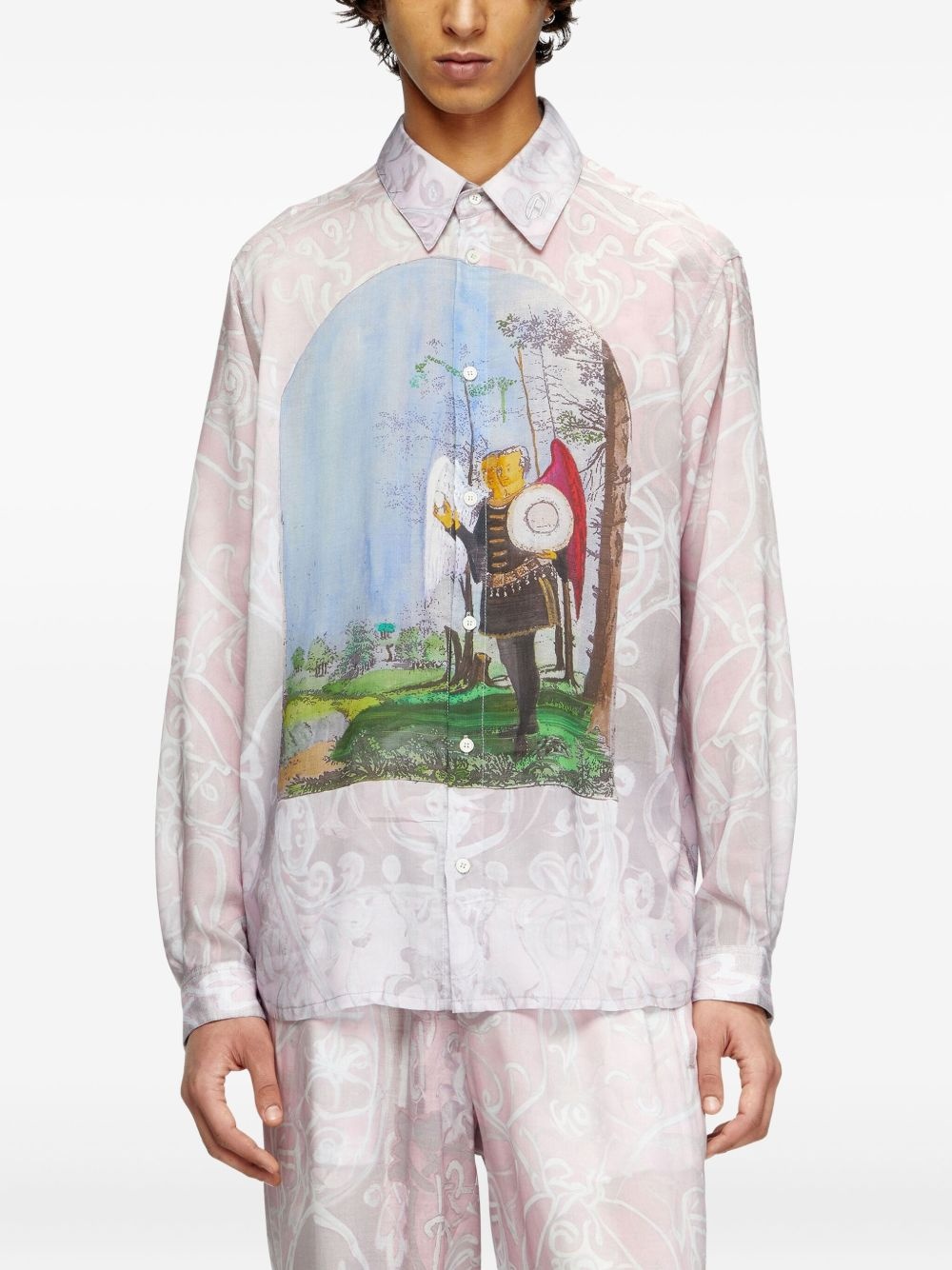 S-Simply-A-Ajfw graphic-printed shirt - 3