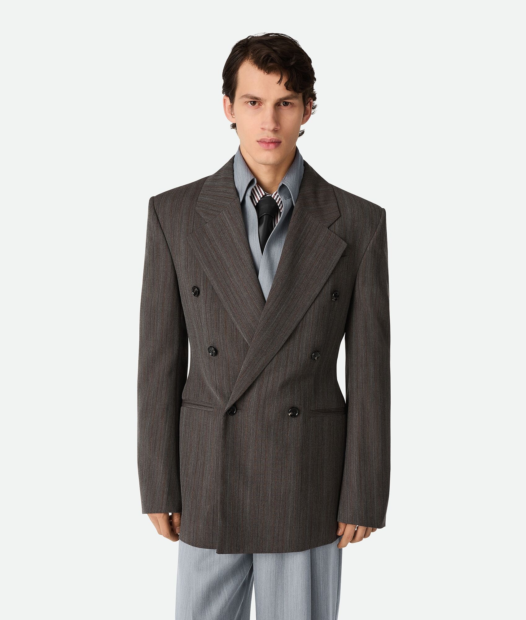 Wool Subtle Stripe Jacket - 1