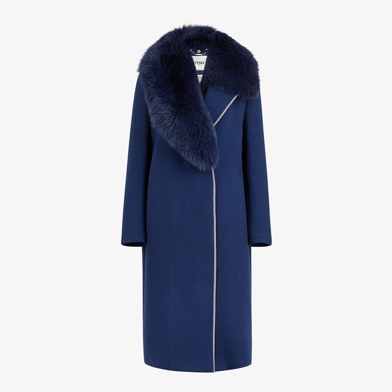 Blue wool coat 1