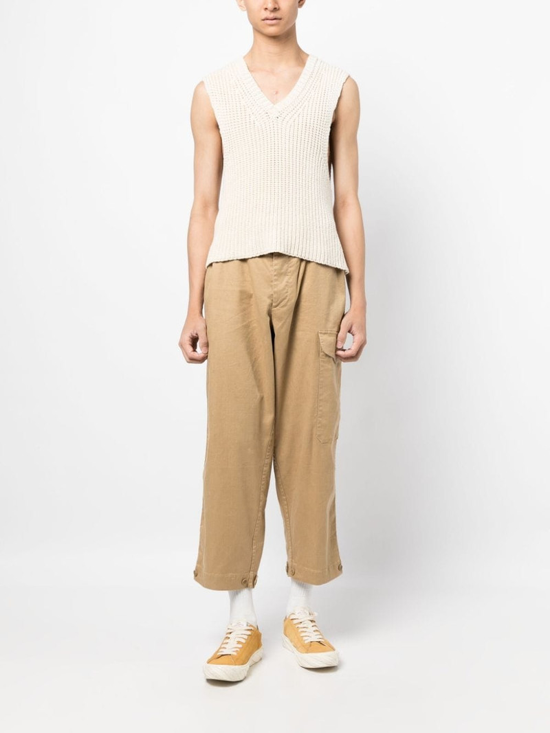 YMC elasticated-waist cropped trousers outlook