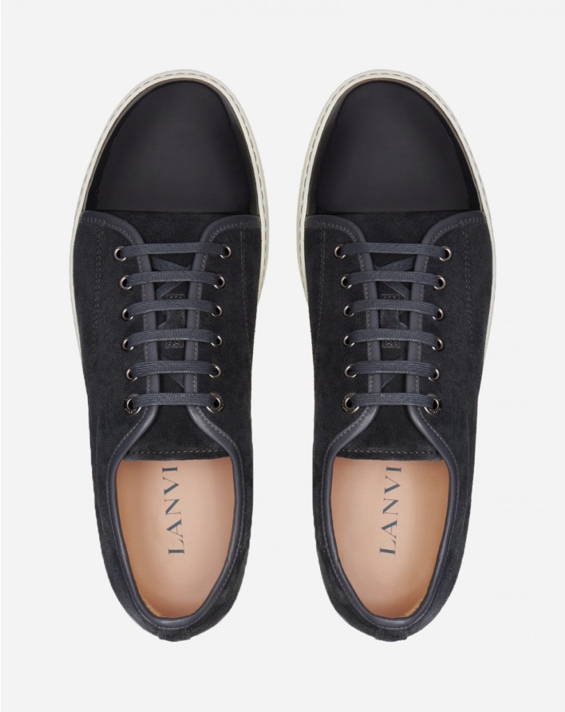DBB1 SUEDE AND PATENT LEATHER SNEAKERS - 5