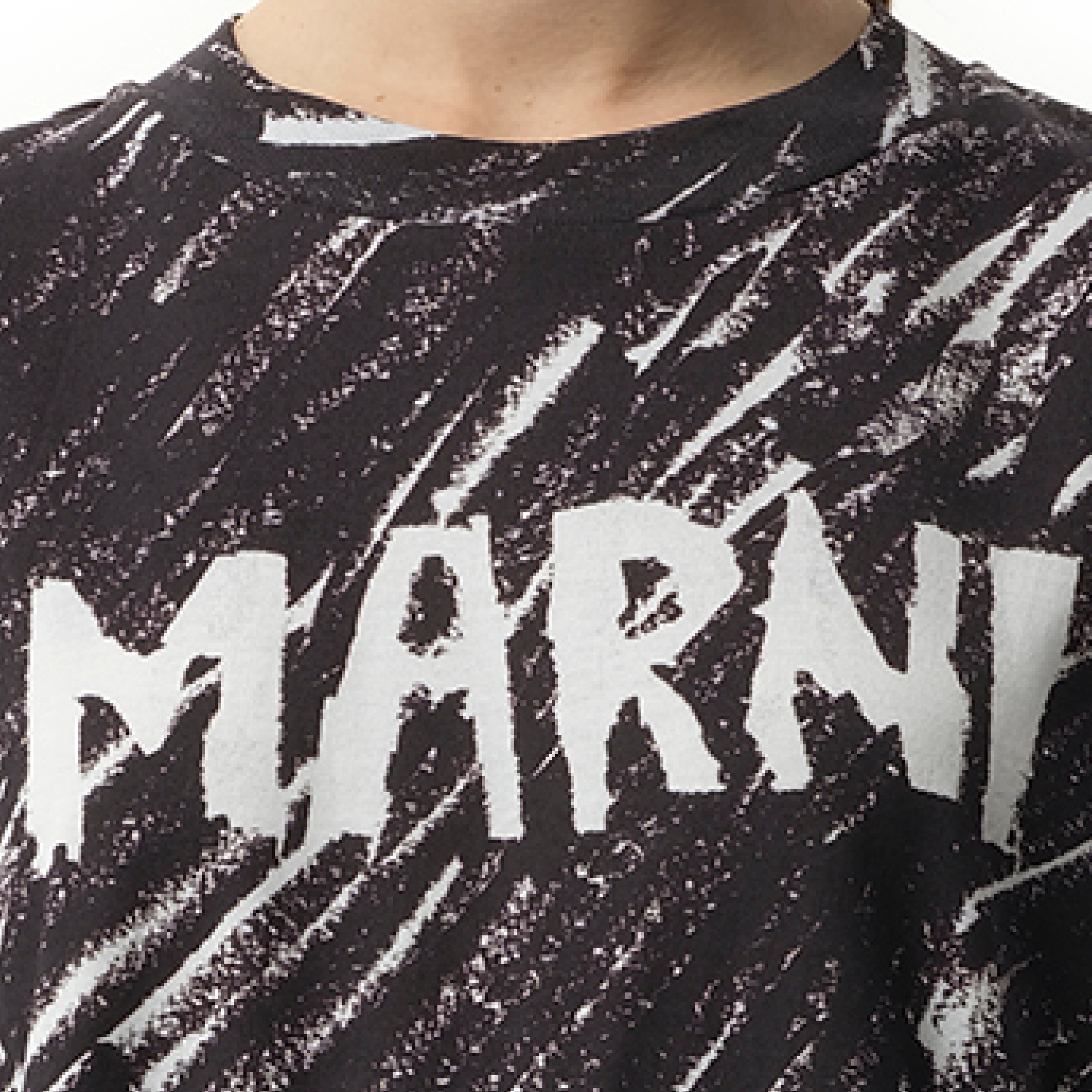 Scribbled Logo T-Shirt in Black - 3