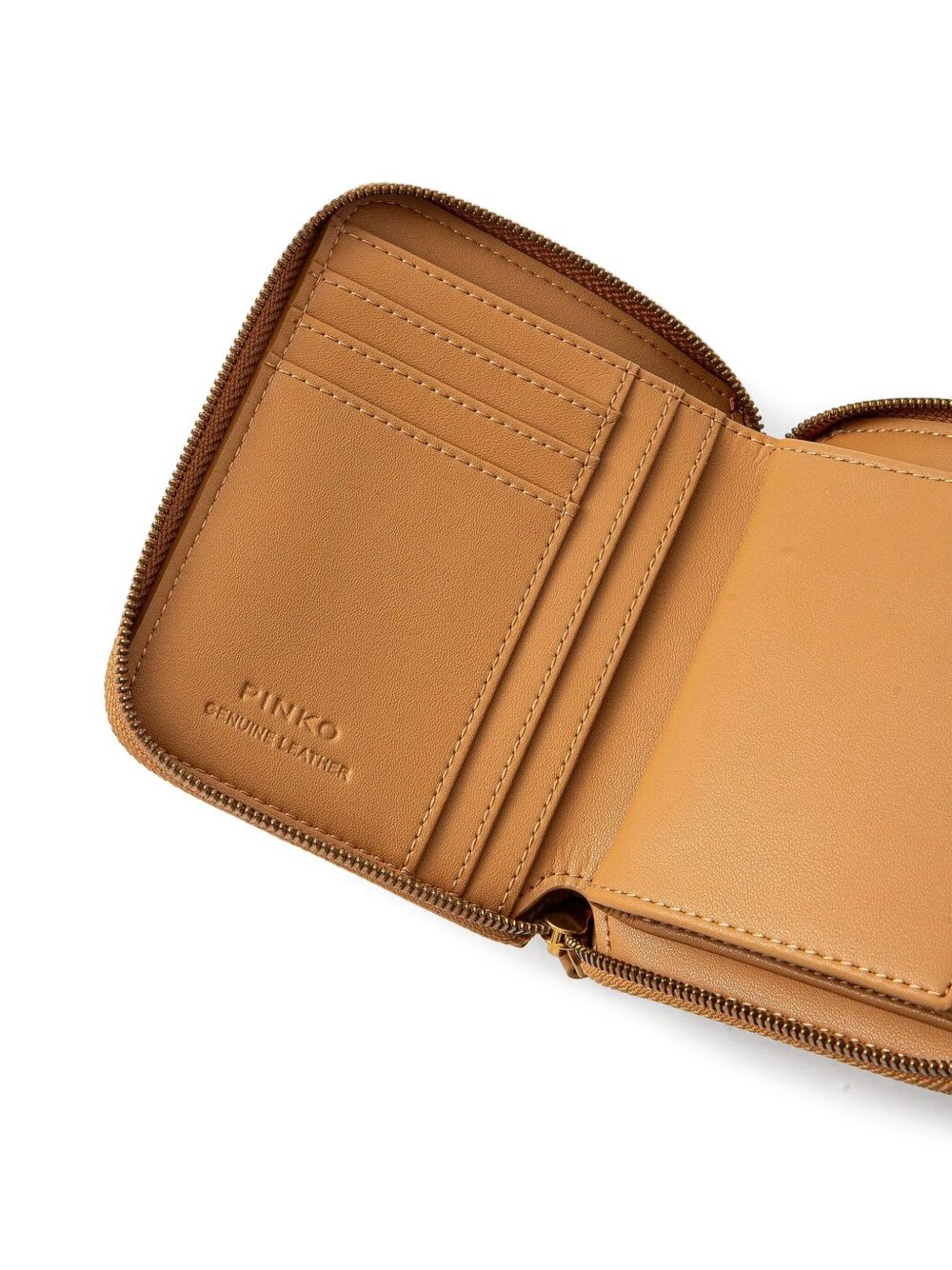 logo-embossed zip-around wallet - 3