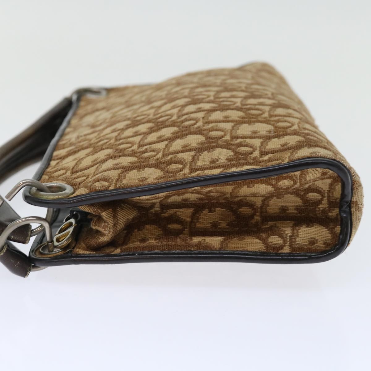 DIOR Trotter Canvas Hand Bag Canvas Brown - 3