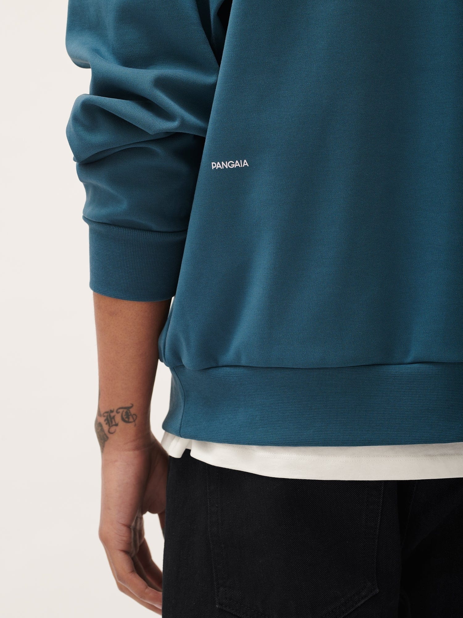 Mens Double Jersey Half Zip Sweatshirt - Storm Blue - 5