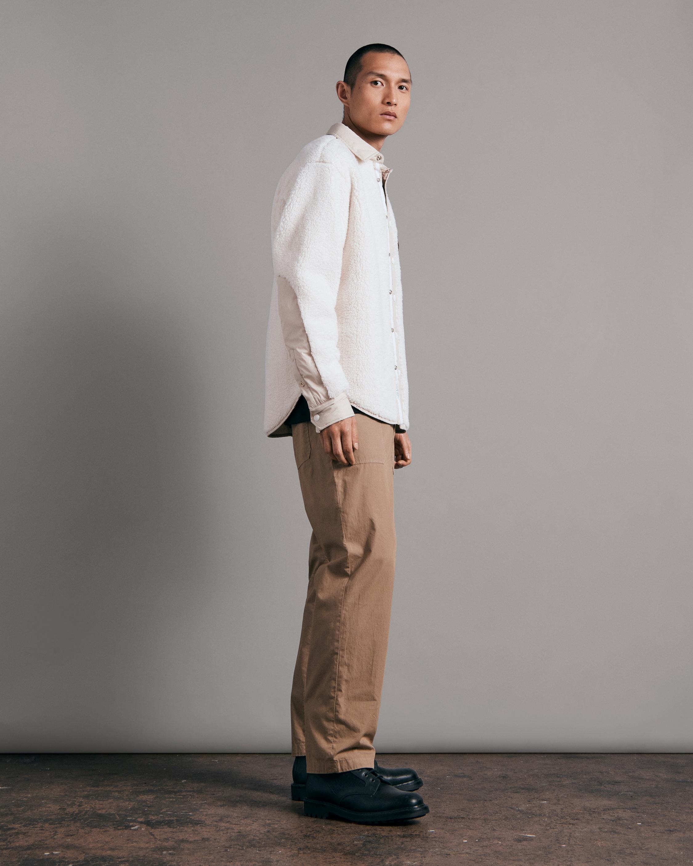 Waffle Backed Fleece Shirt Jacket
Relaxed Fit Jacket - 4