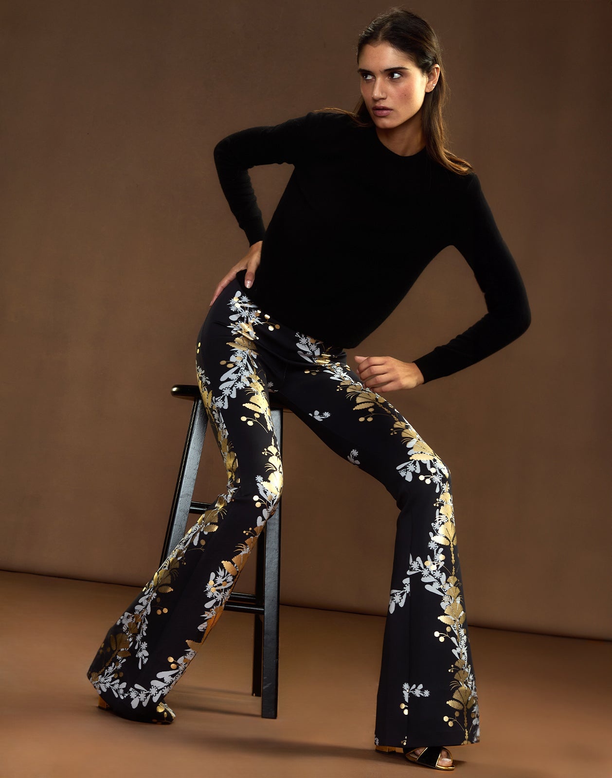 Bonded Fit and Flare Pant - 1