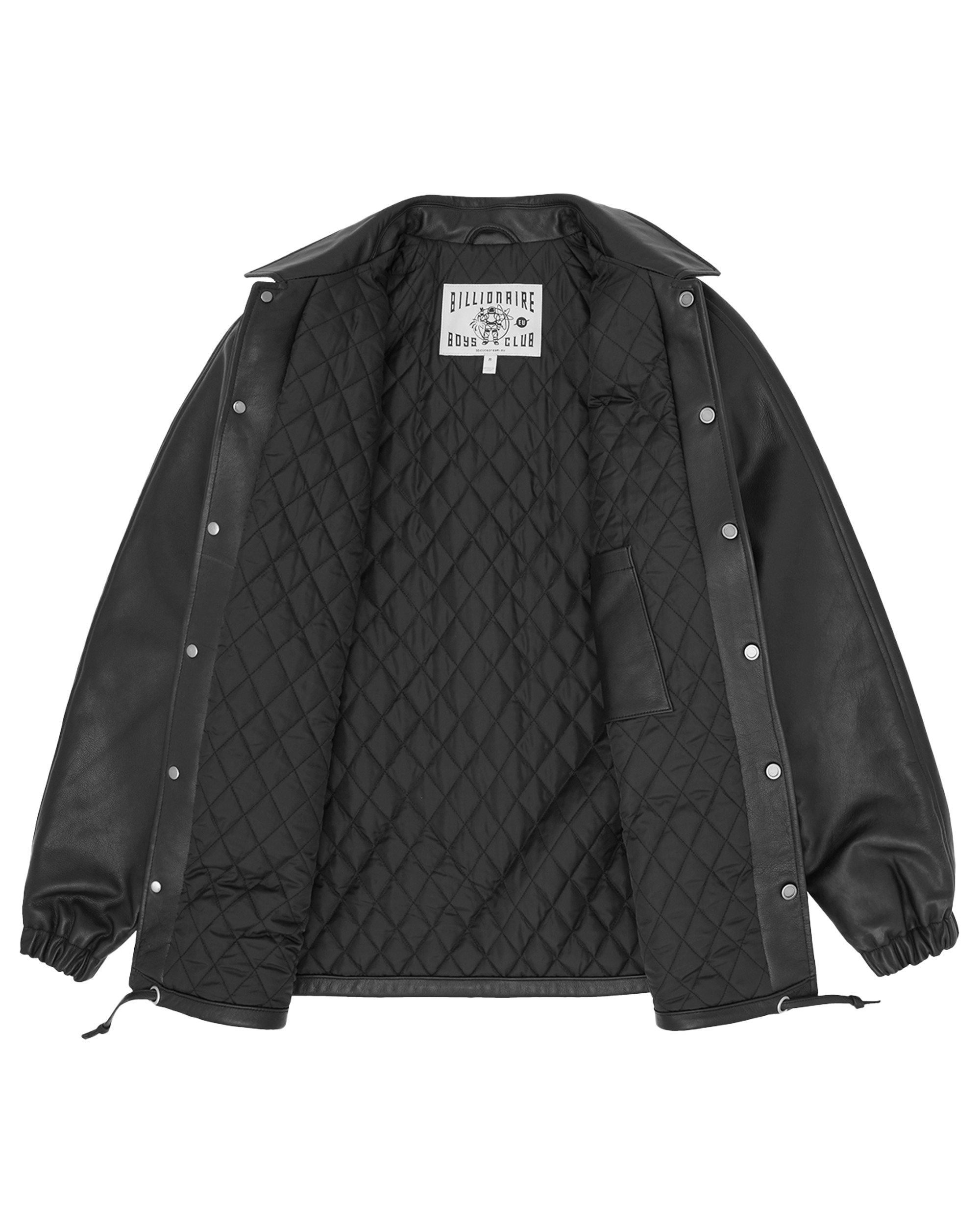 LEATHER COACH JACKET - 3