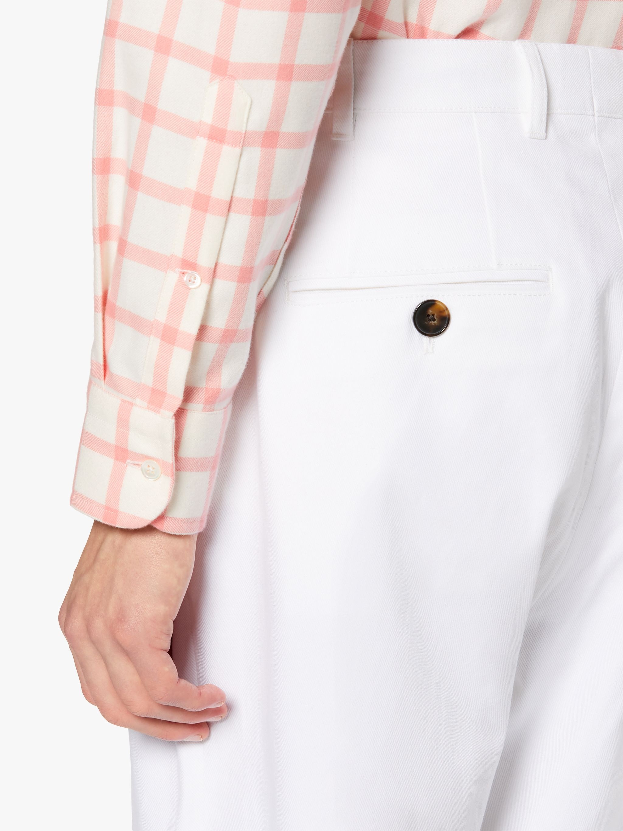 FIELD WHITE DRILL COTTON CHINO TROSUERS | GTM-202 - 5