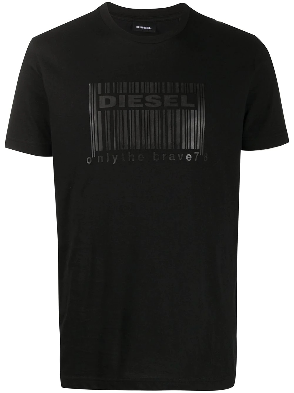 logo barcode print T-shirt - 1