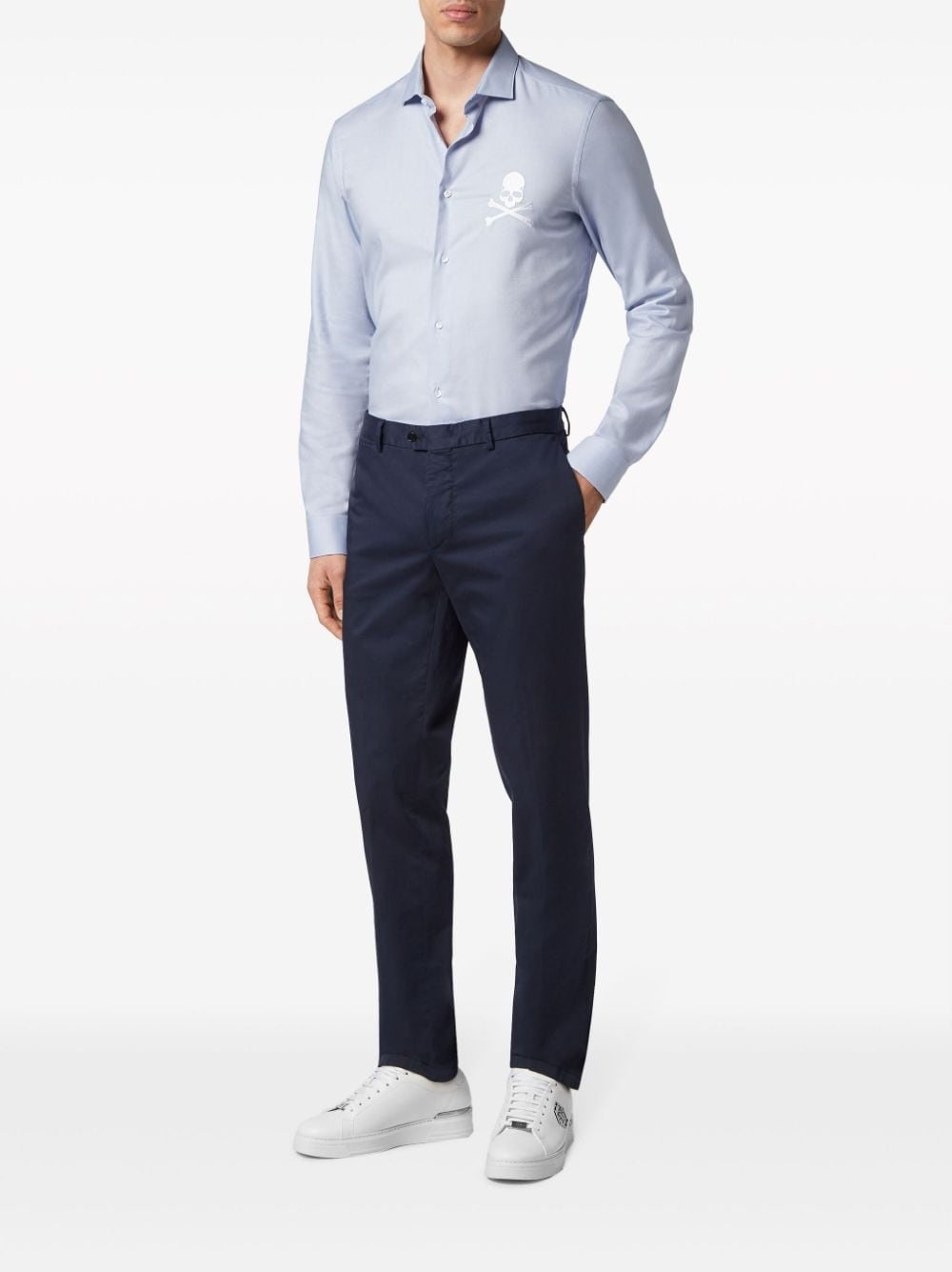 mid-rise slim-fit chinos - 2