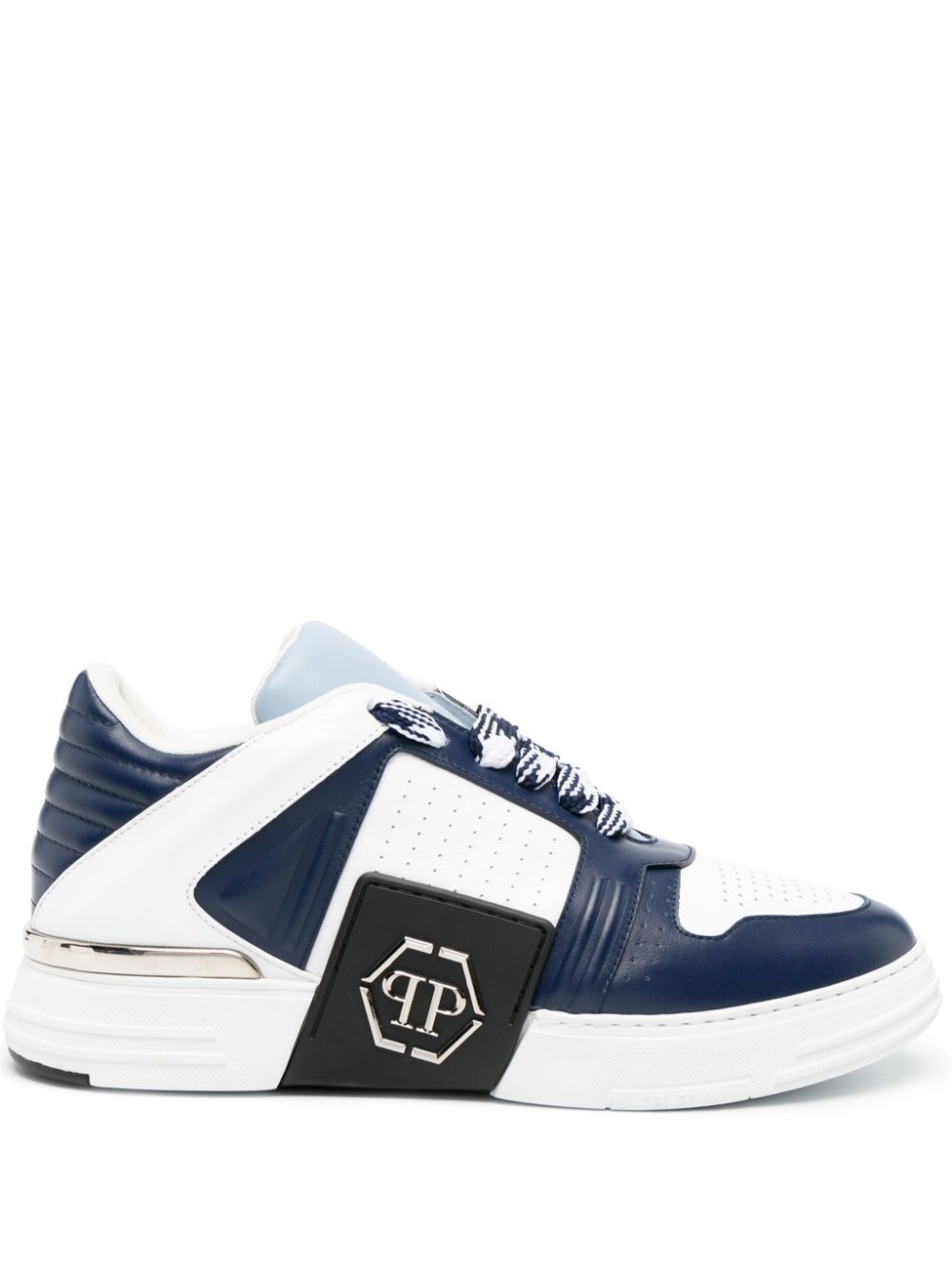 logo-patch low-top sneakers - 1