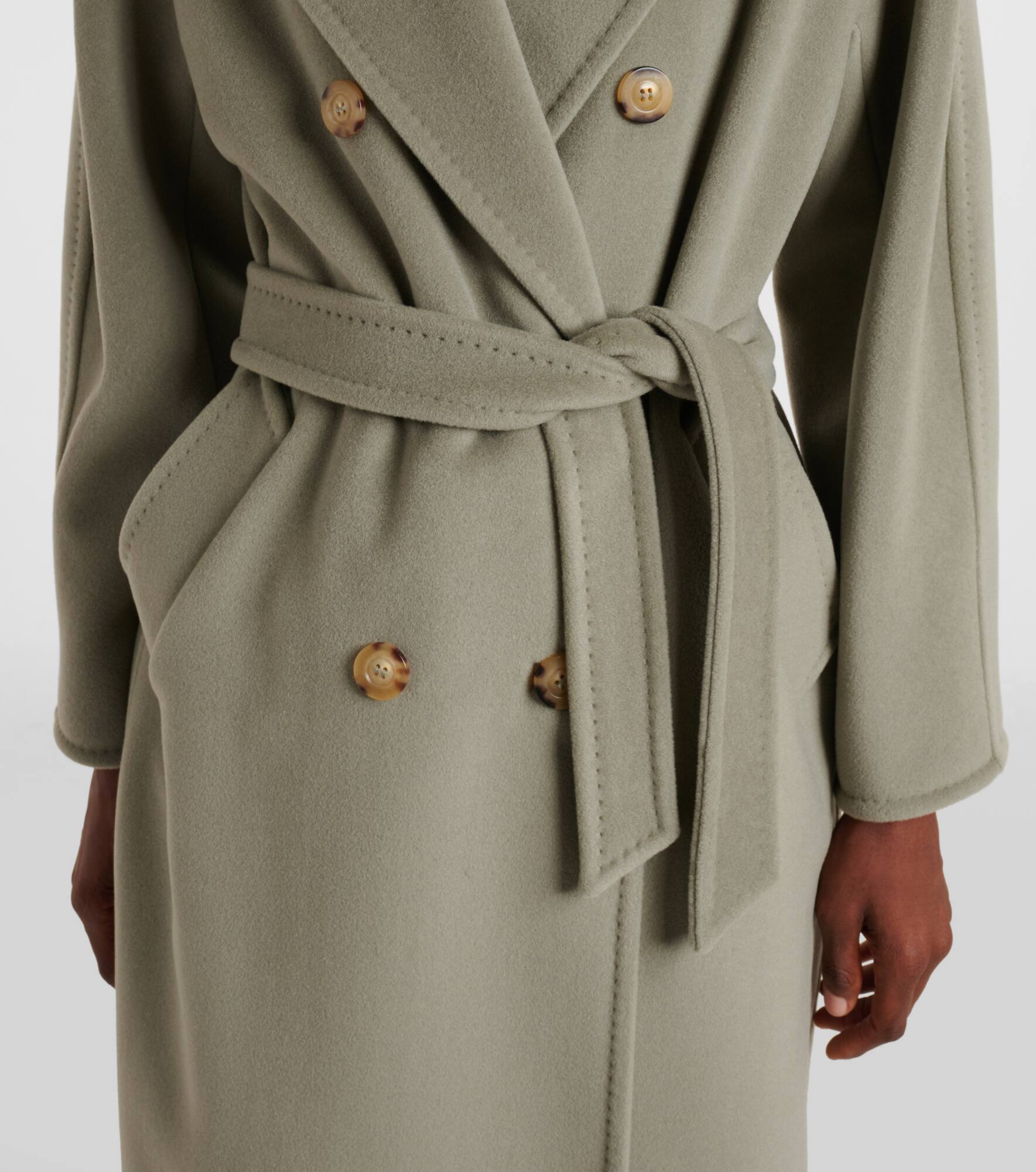 Madame belted wool and cashmere coat - 5