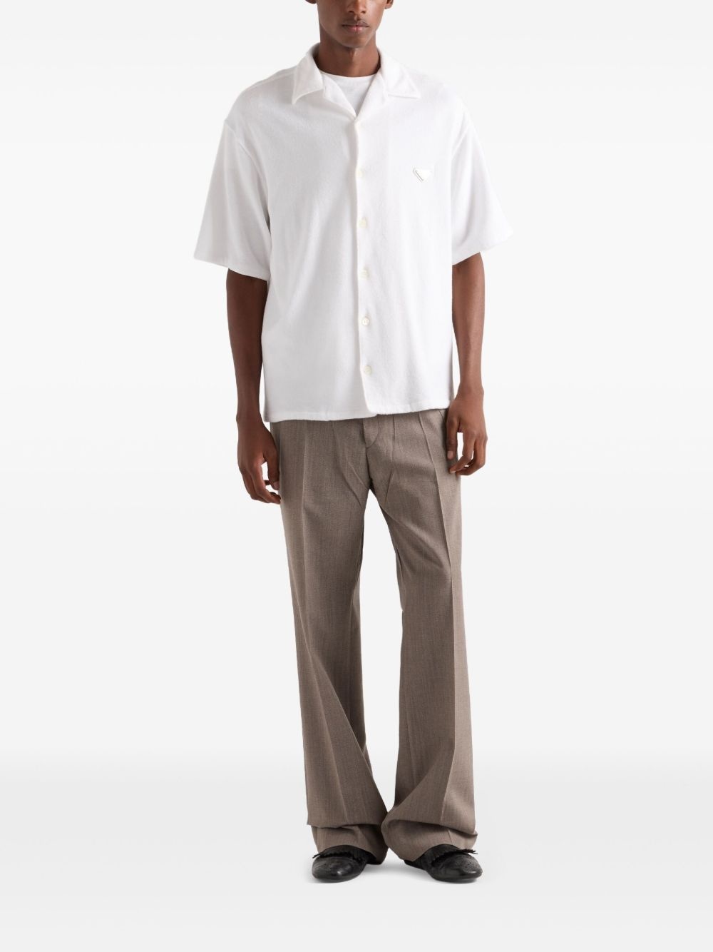 short-sleeve terry-cloth shirt - 2