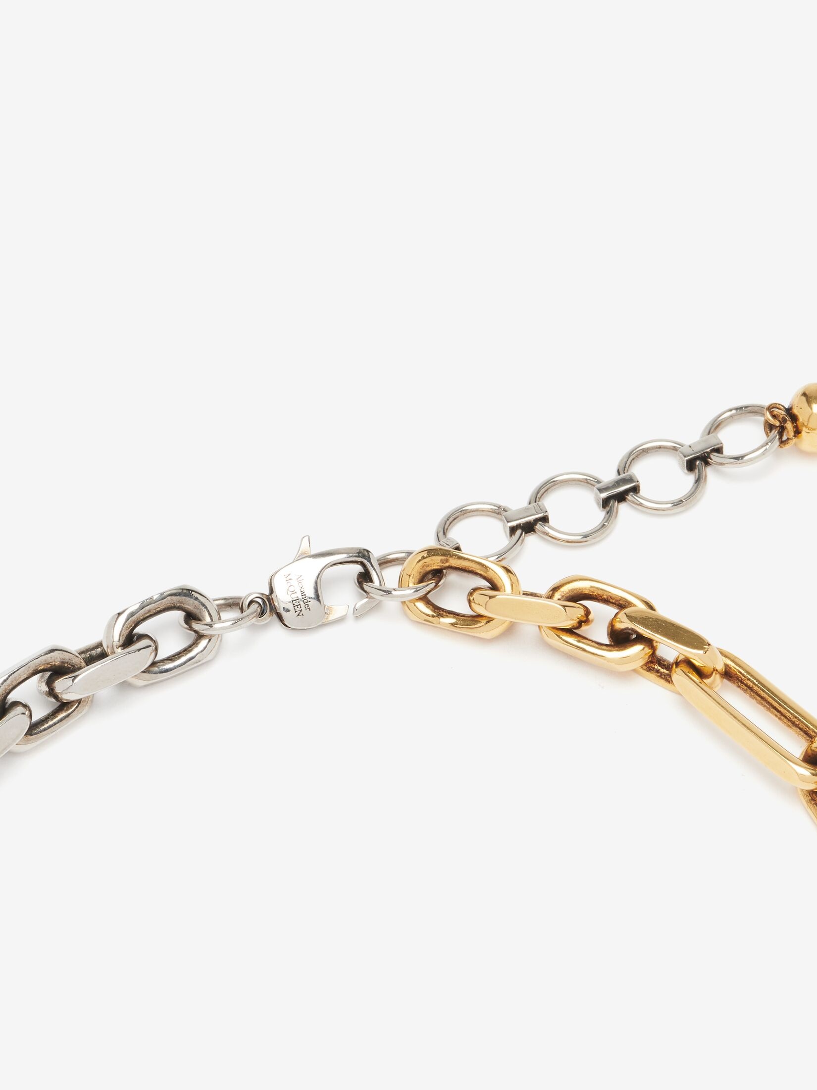 Women's Chain Choker in Antique Silver/gold - 3