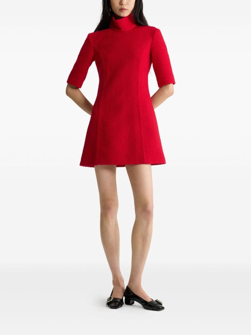 PATOU high-neck tweed dress outlook