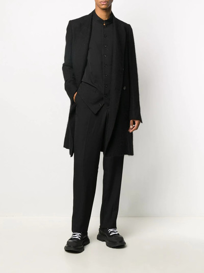 Yohji Yamamoto stand-up collar waistcoat outlook