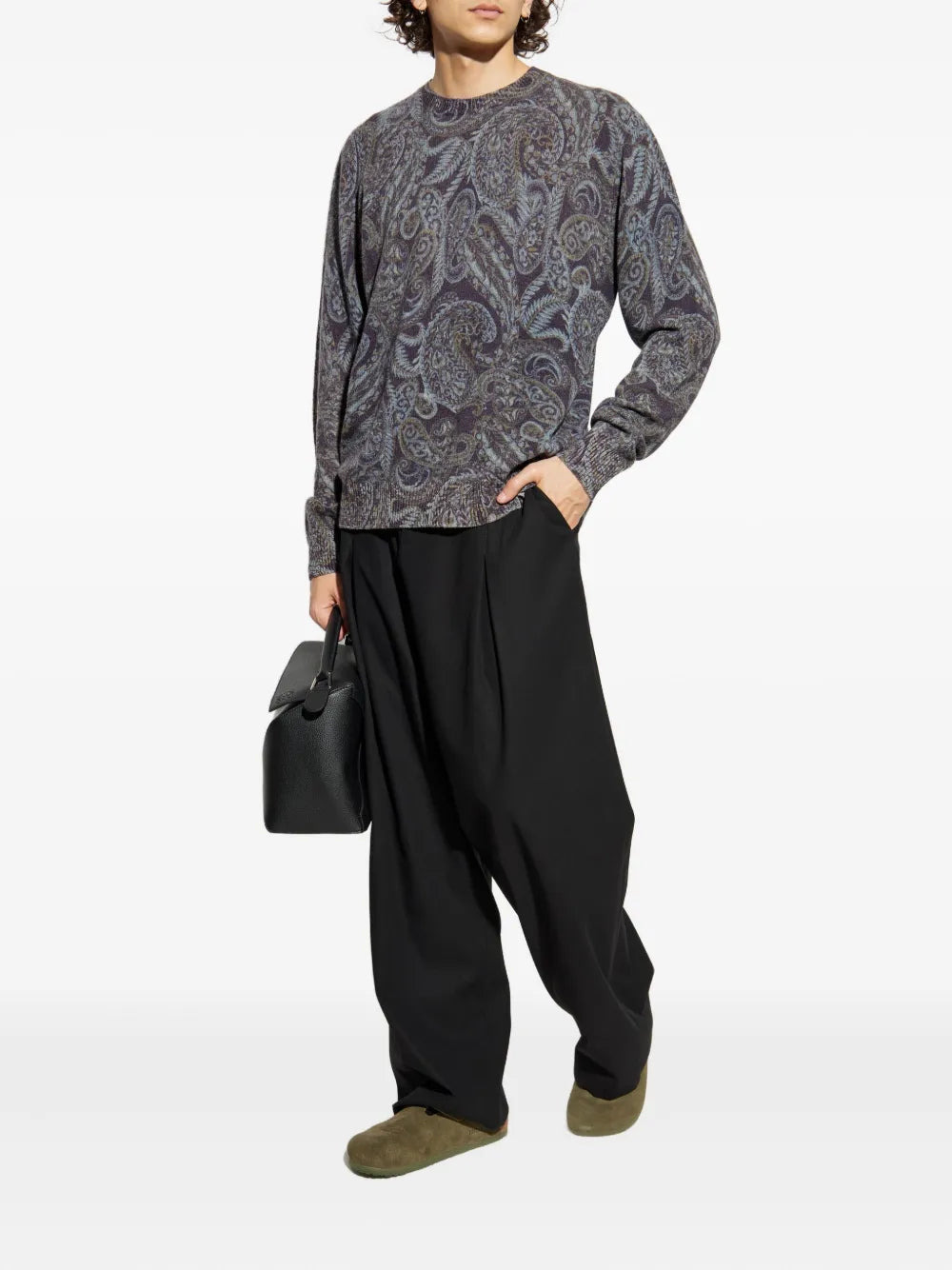 Paisley Print Sweater - 2