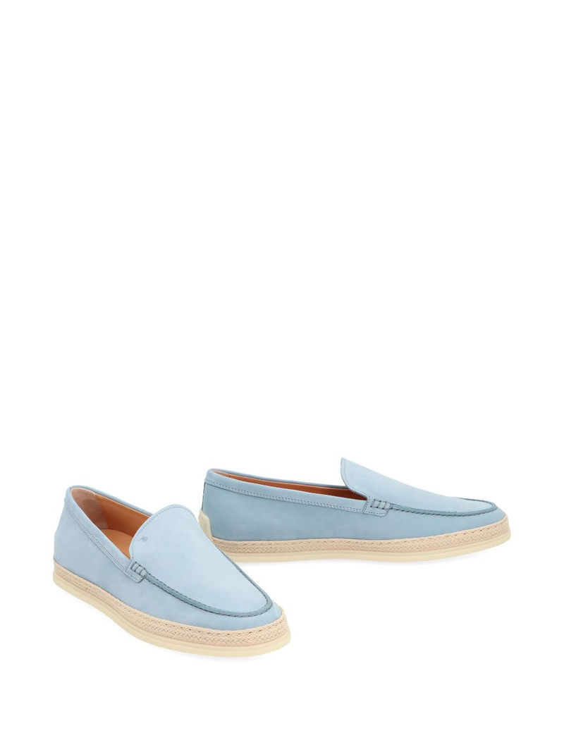 Tod's Gomma suede sole leather loafers outlook
