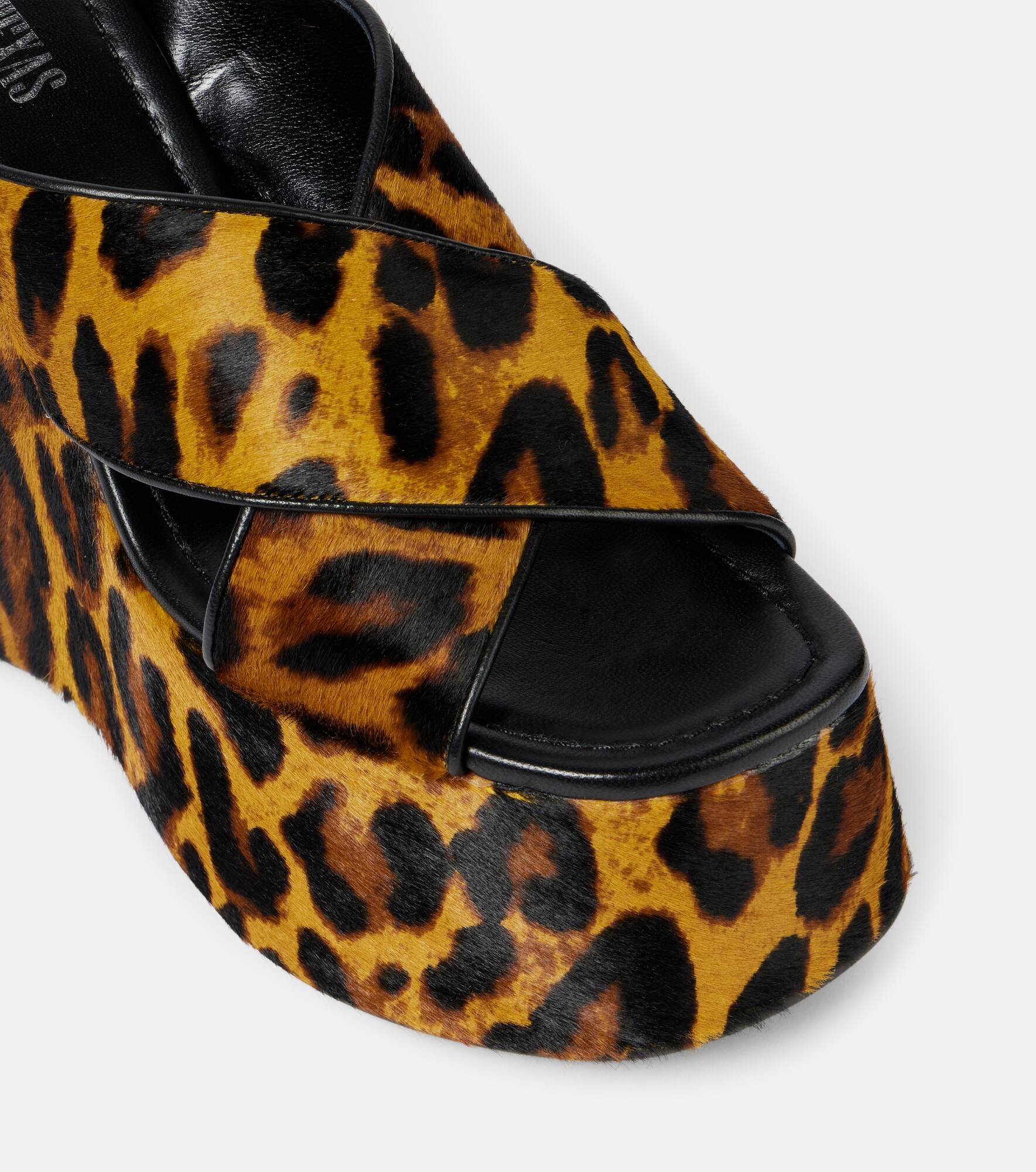 Mara 135 leopard-print platform sandals - 5