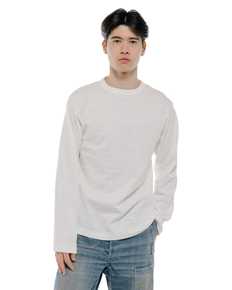 Warehouse & Co. Lot. 5906 Long Sleeve Crew Neck T-Shirt Off White outlook