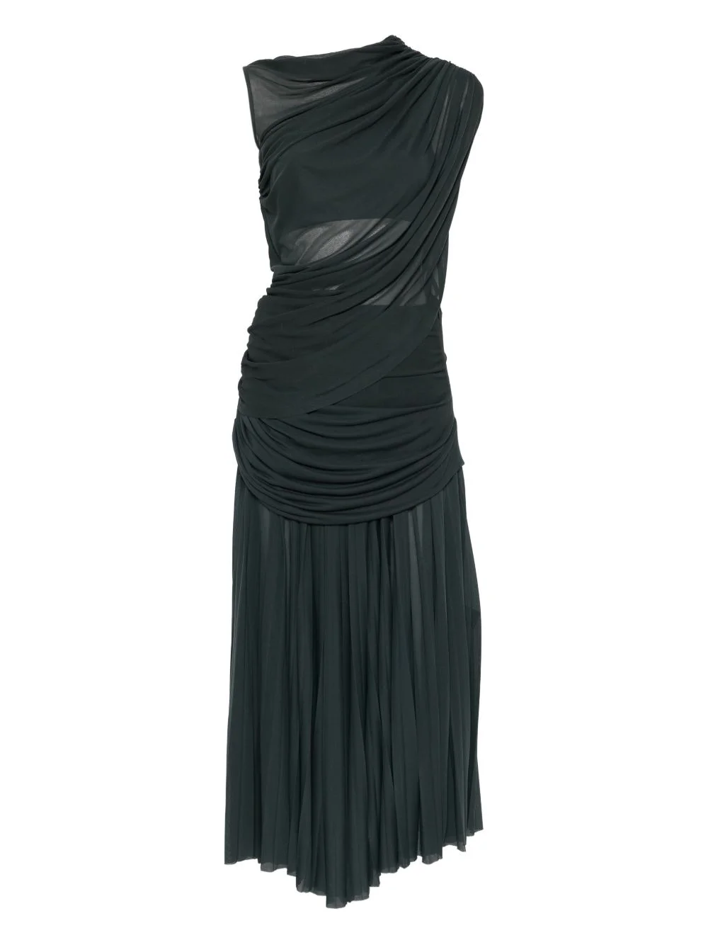 draped cutout maxi dress - 1