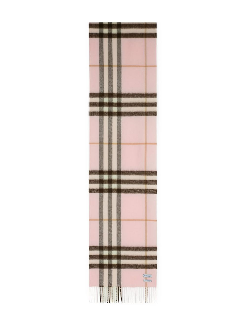 check-pattern fringed scarf - 2