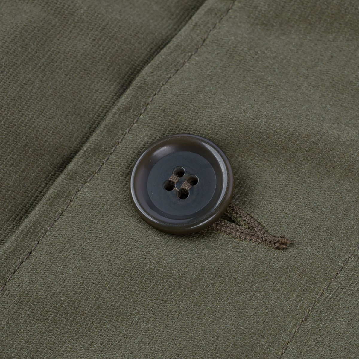 IHM-45-GRN Oiled Whipcord A2 Deck Jacket - Army Green - 19