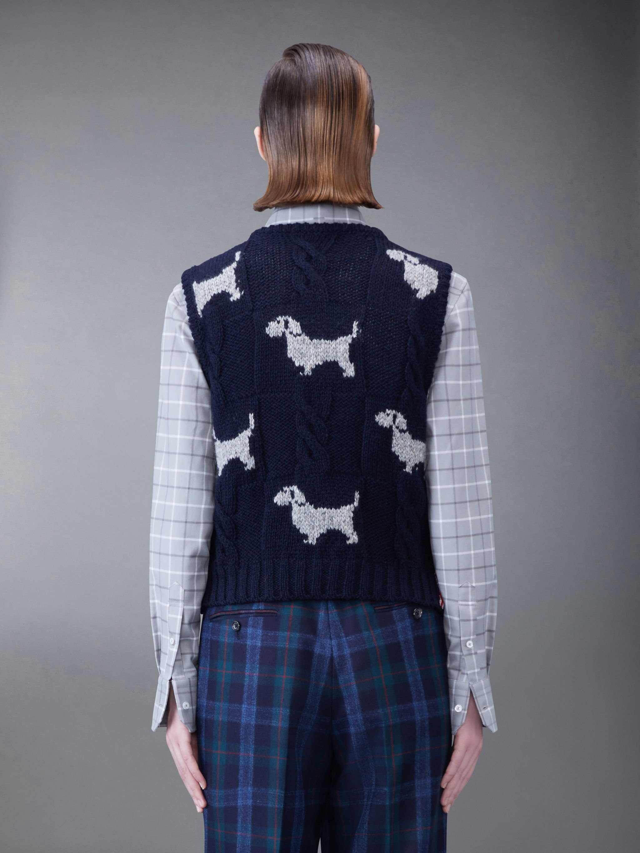 Donegal Check Hector Crew Neck Shell Top - 2