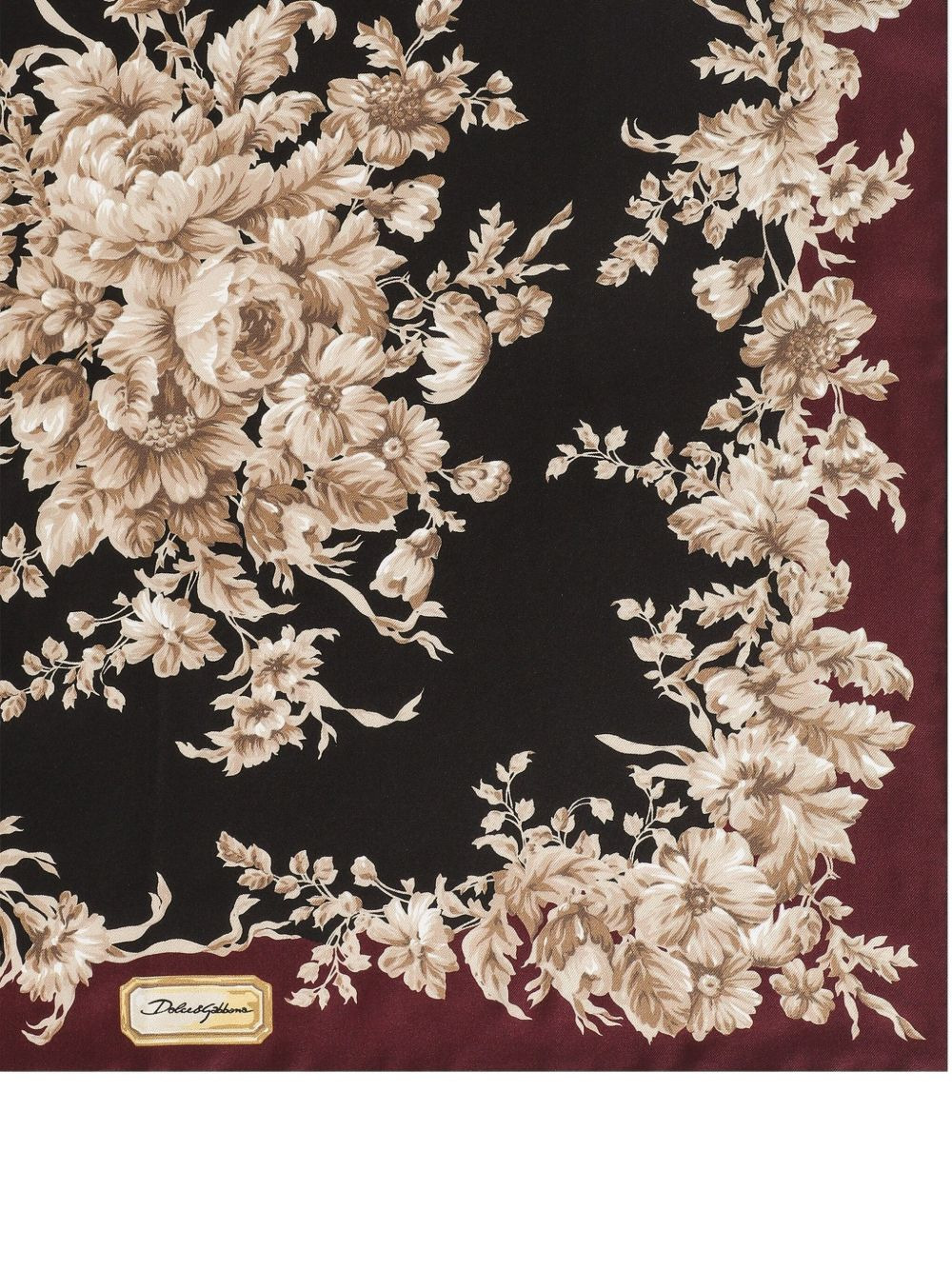 floral-print silk scarf - 2