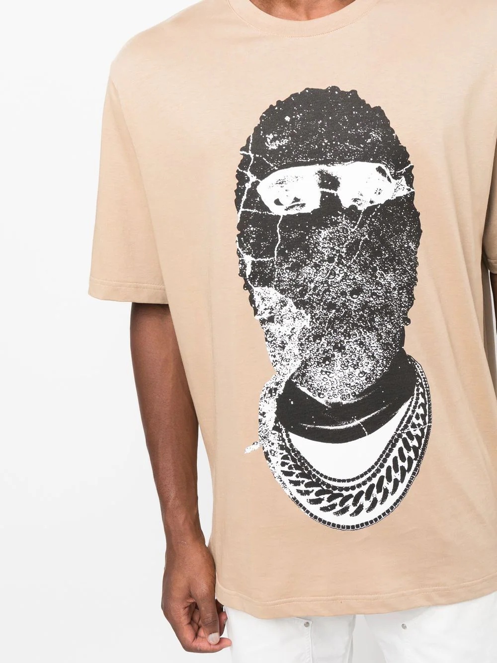 balaclava-print detail T-shirt - 5