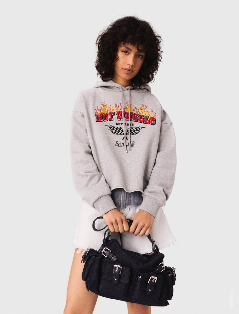 Embroidered logo cropped sweatshirt 6