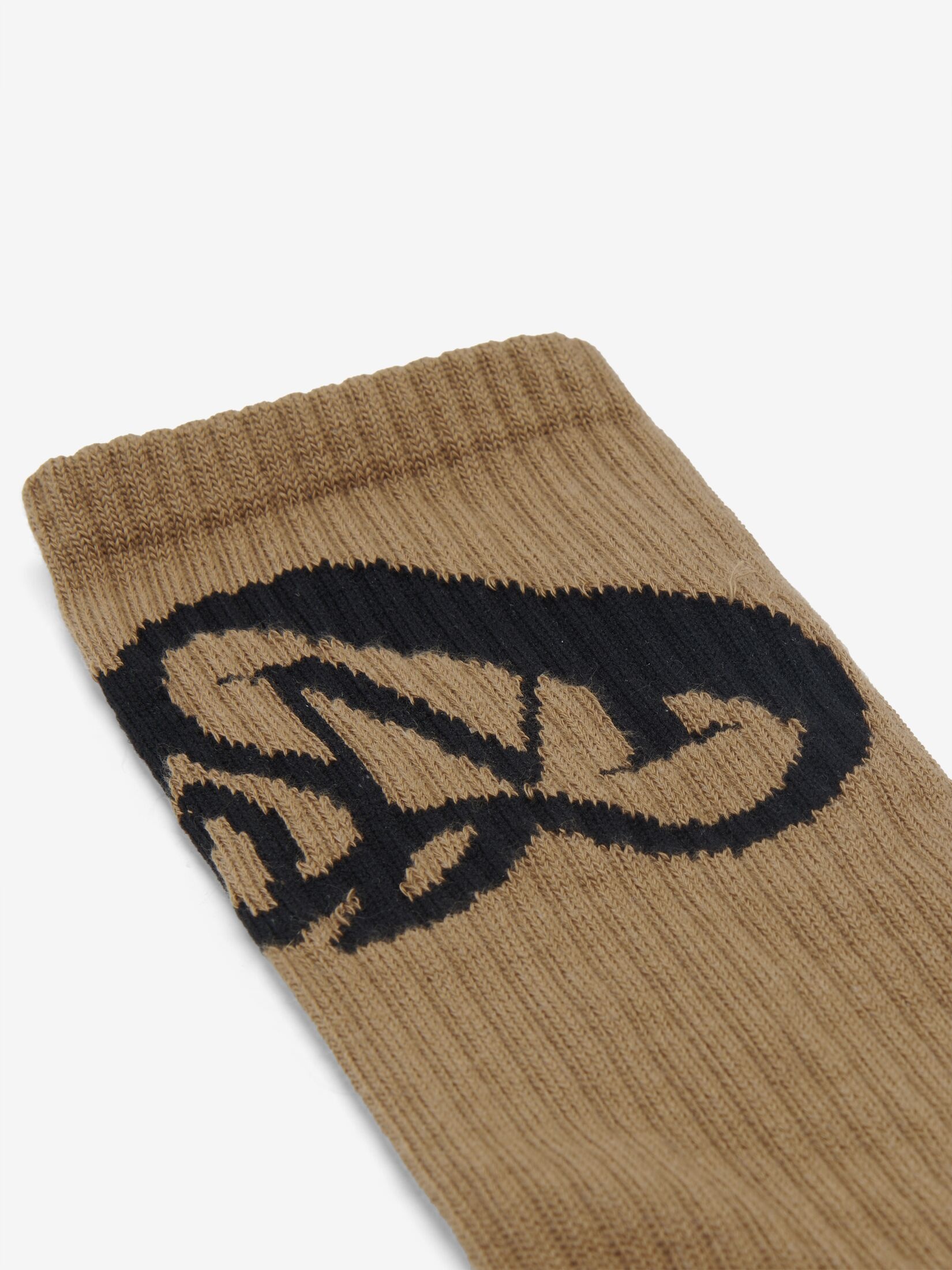 Men's Seal Logo Socks in Beige/black - 2