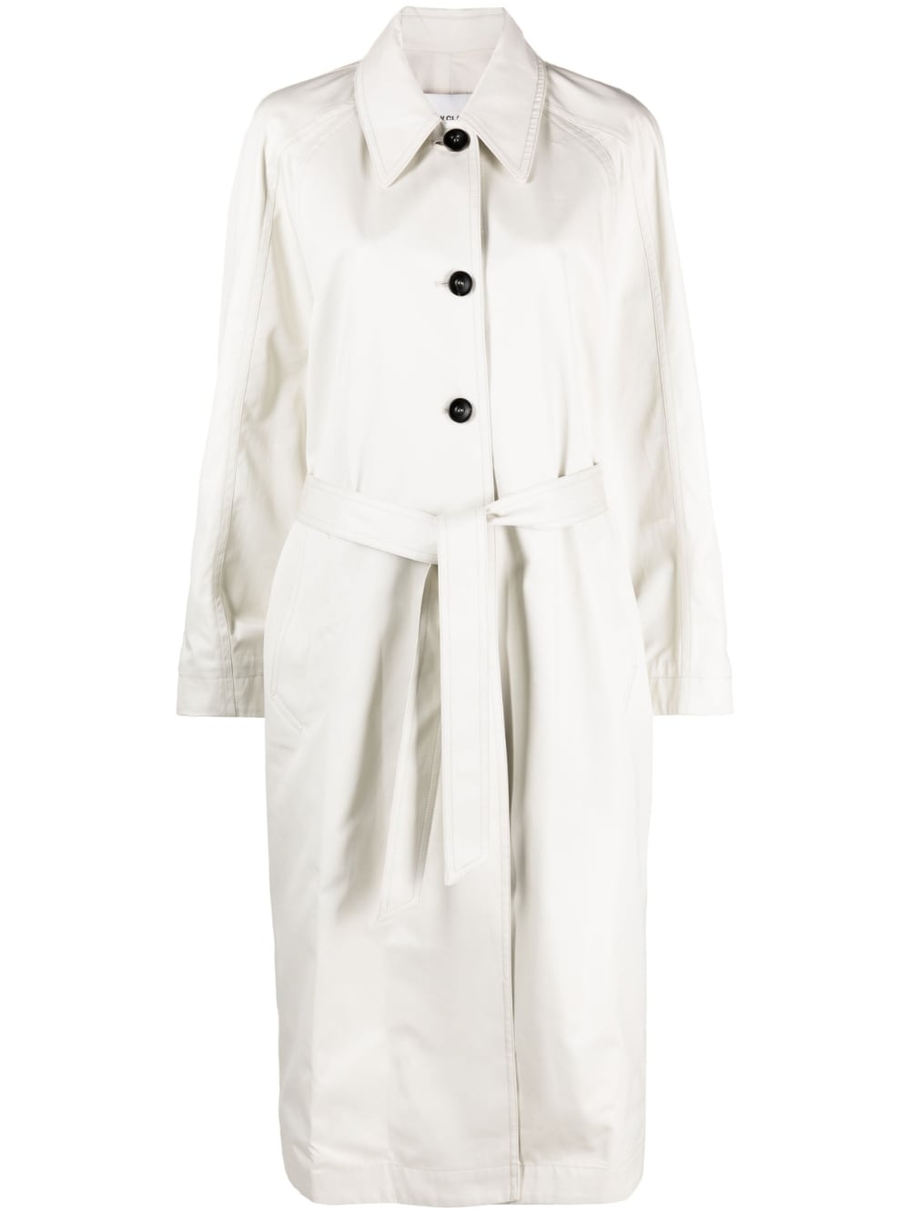 belted trench coat - 1