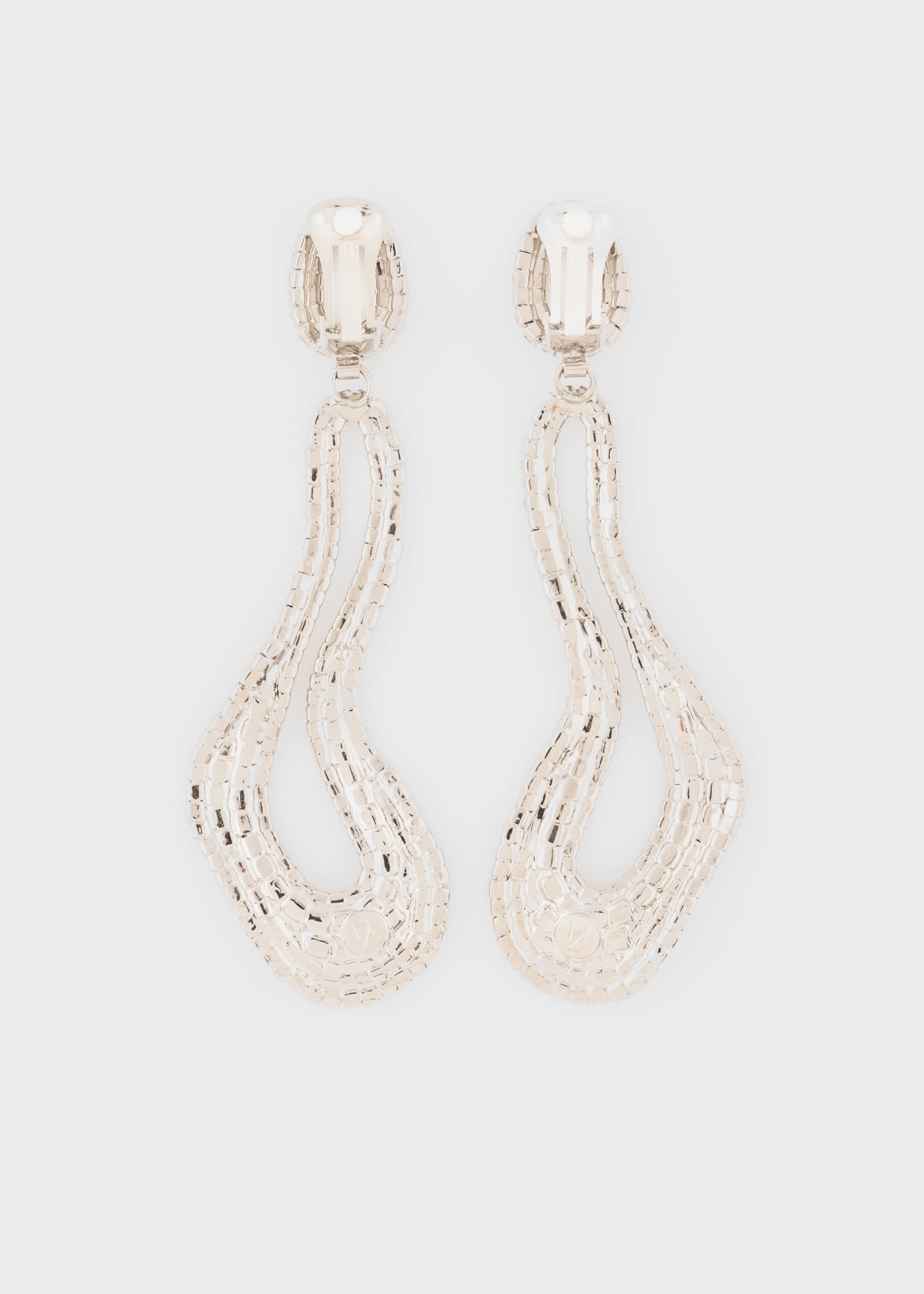 Crystal 'Liquid Sky' Long Wavey Earrings by Hélène Zubeldia - 2