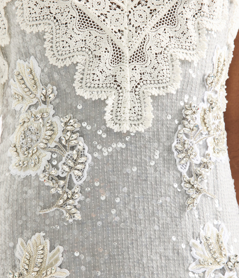 EMBELLISHED SEQUINS SLEEVELESS MIDI DRESS 7