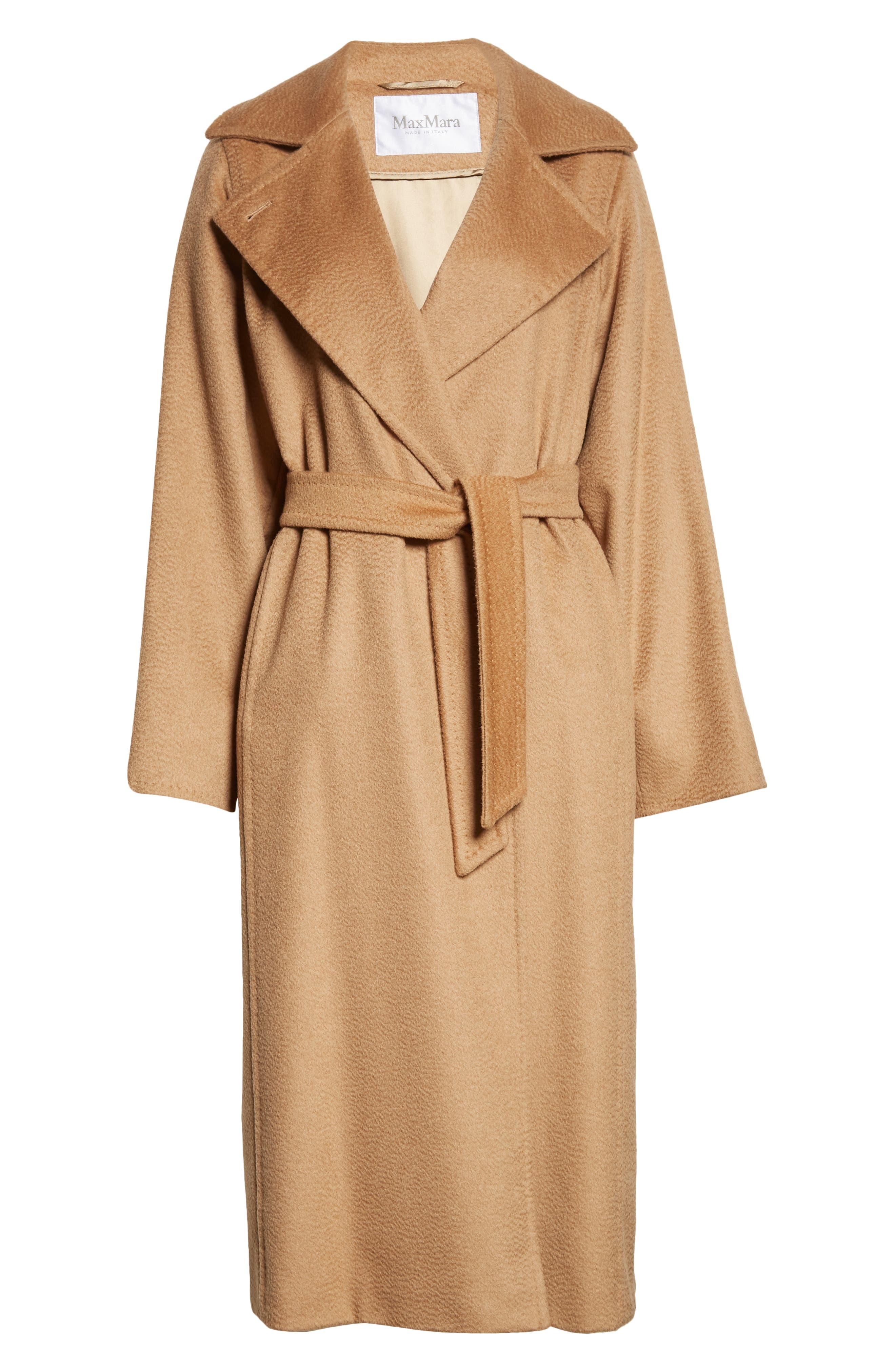Max Mara Manuela Camel Hair Wrap Coat at Nordstrom - 6