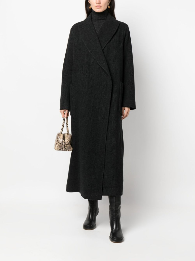DUŠAN double-breasted cashmere coat outlook