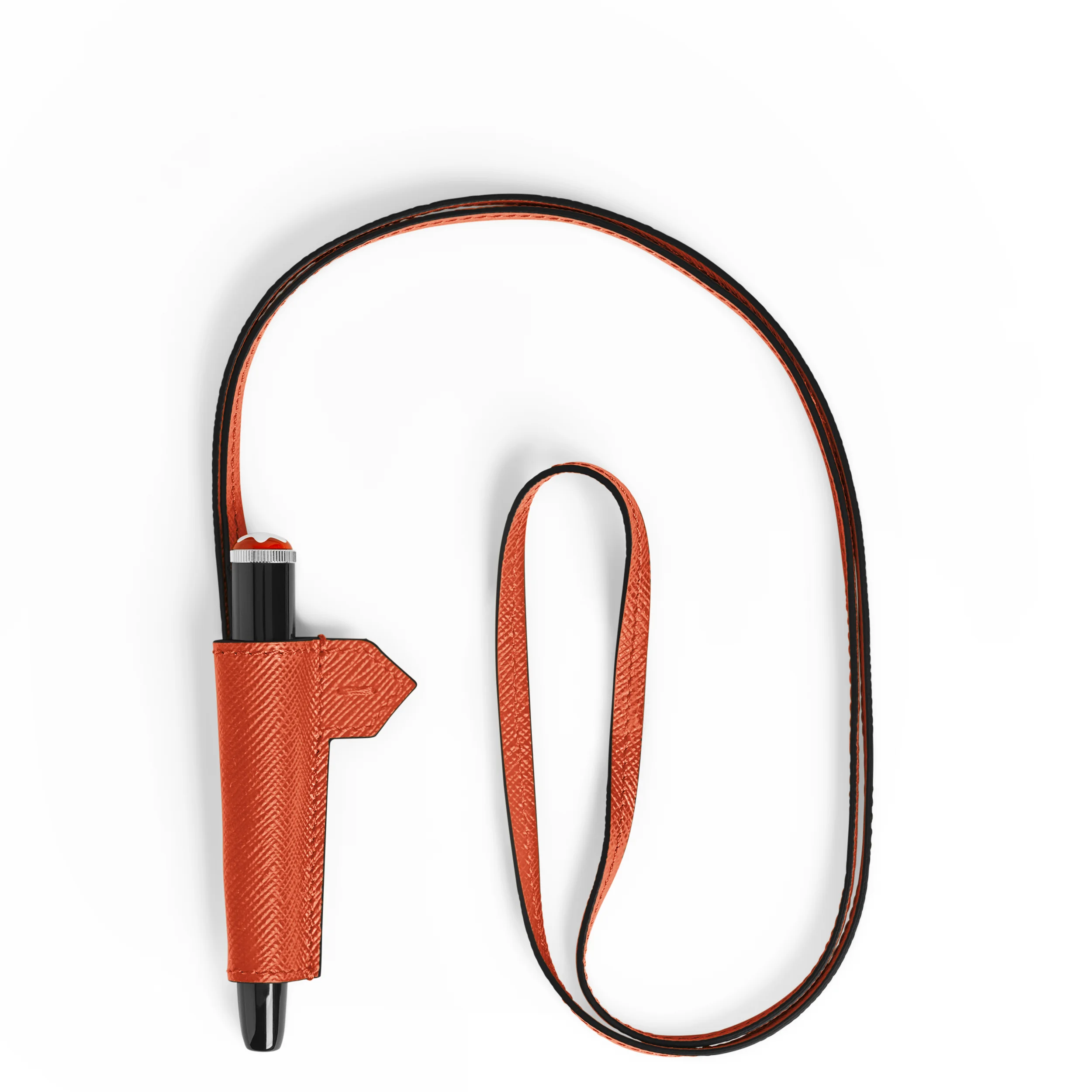 1-PEN LOOP NECKLACE IN SARTORIAL LEATHER - 1