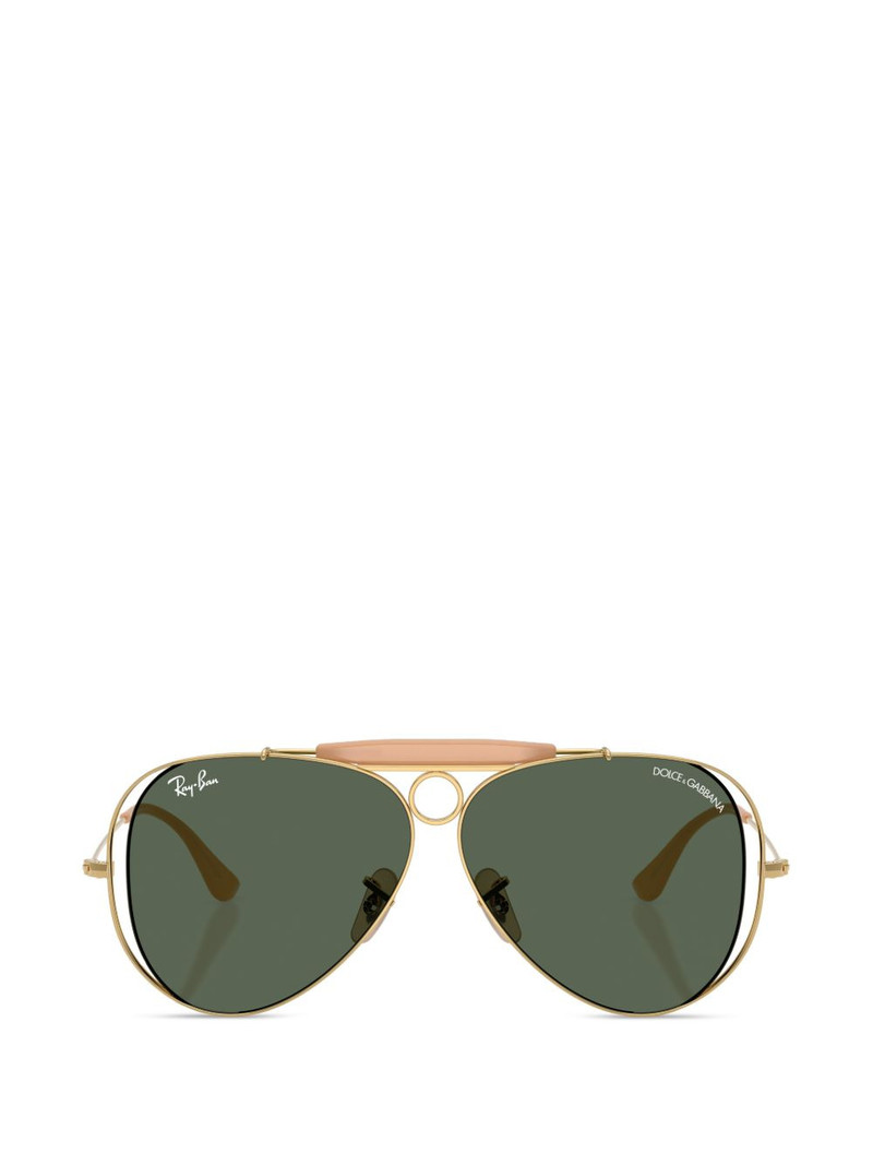 x Dolce & Gabbana brow-bar pilot sunglasses 1