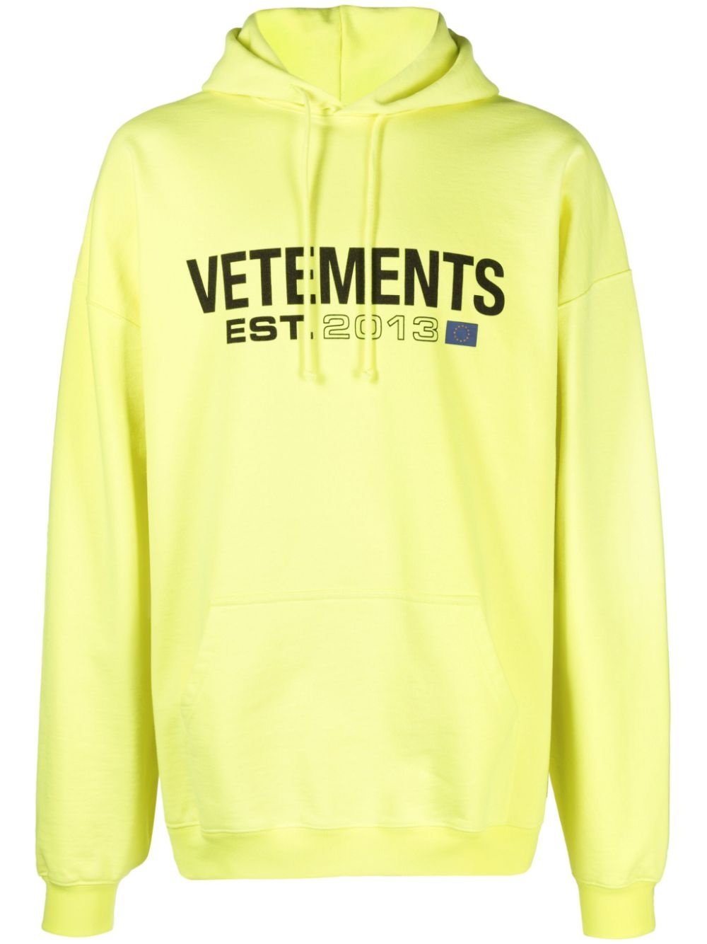 VETEMENTS logo-print drawstring hoodie | REVERSIBLE