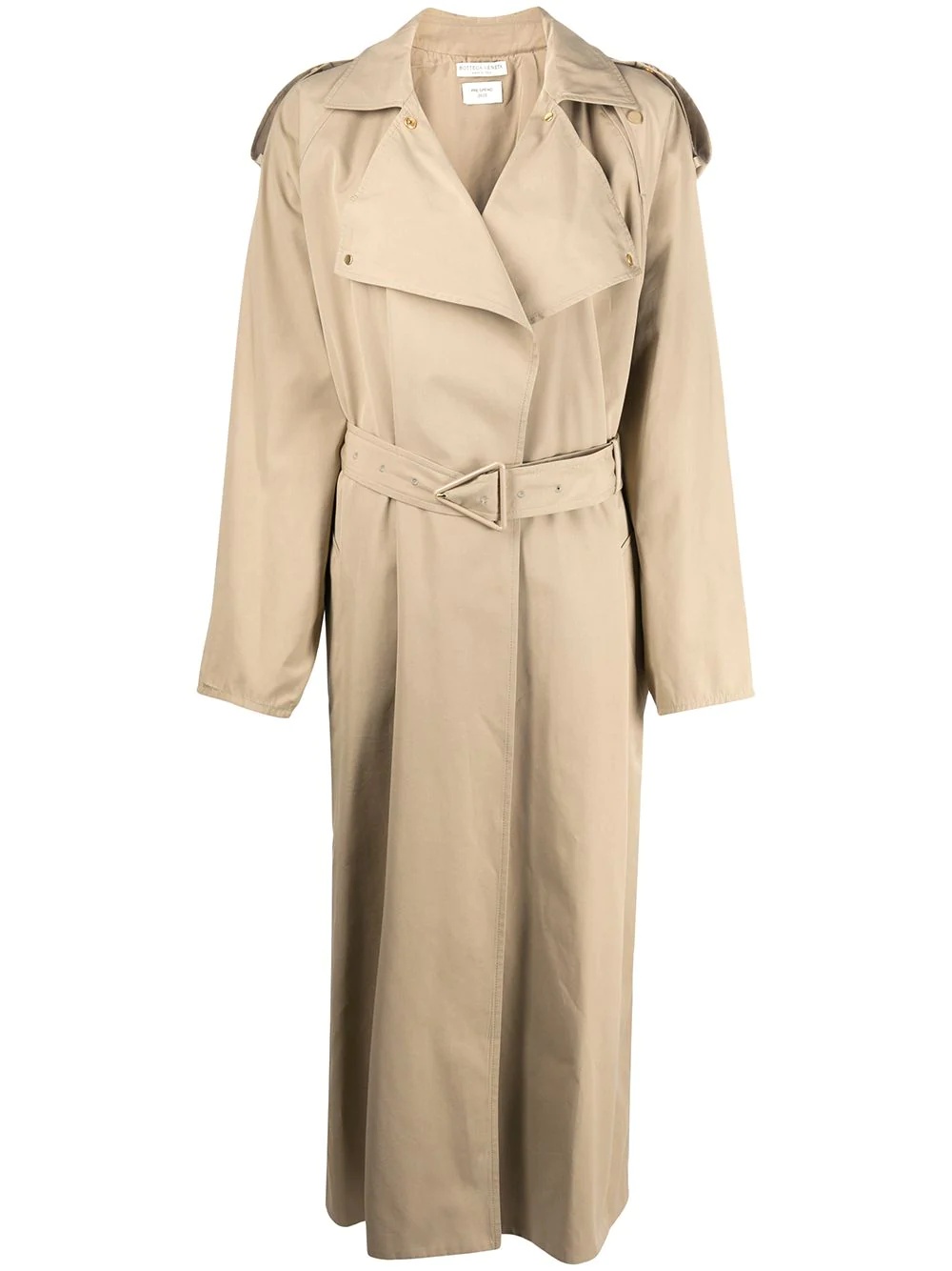 belted oversized trench coat - 1