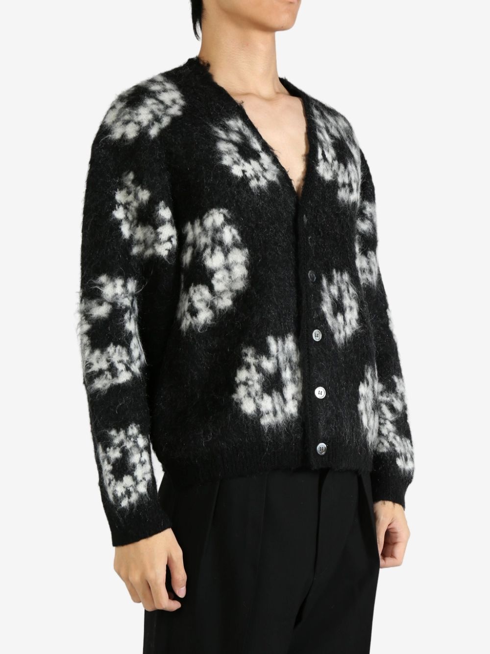 x Denim Tears floral cardigan - 4