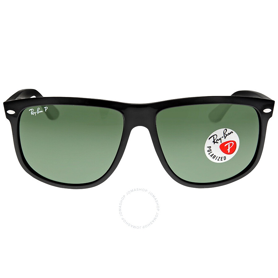 Ray Ban Boyfriend Polarized Green Rectangular Men's Sunglasses RB4147 601/58 60 - 1