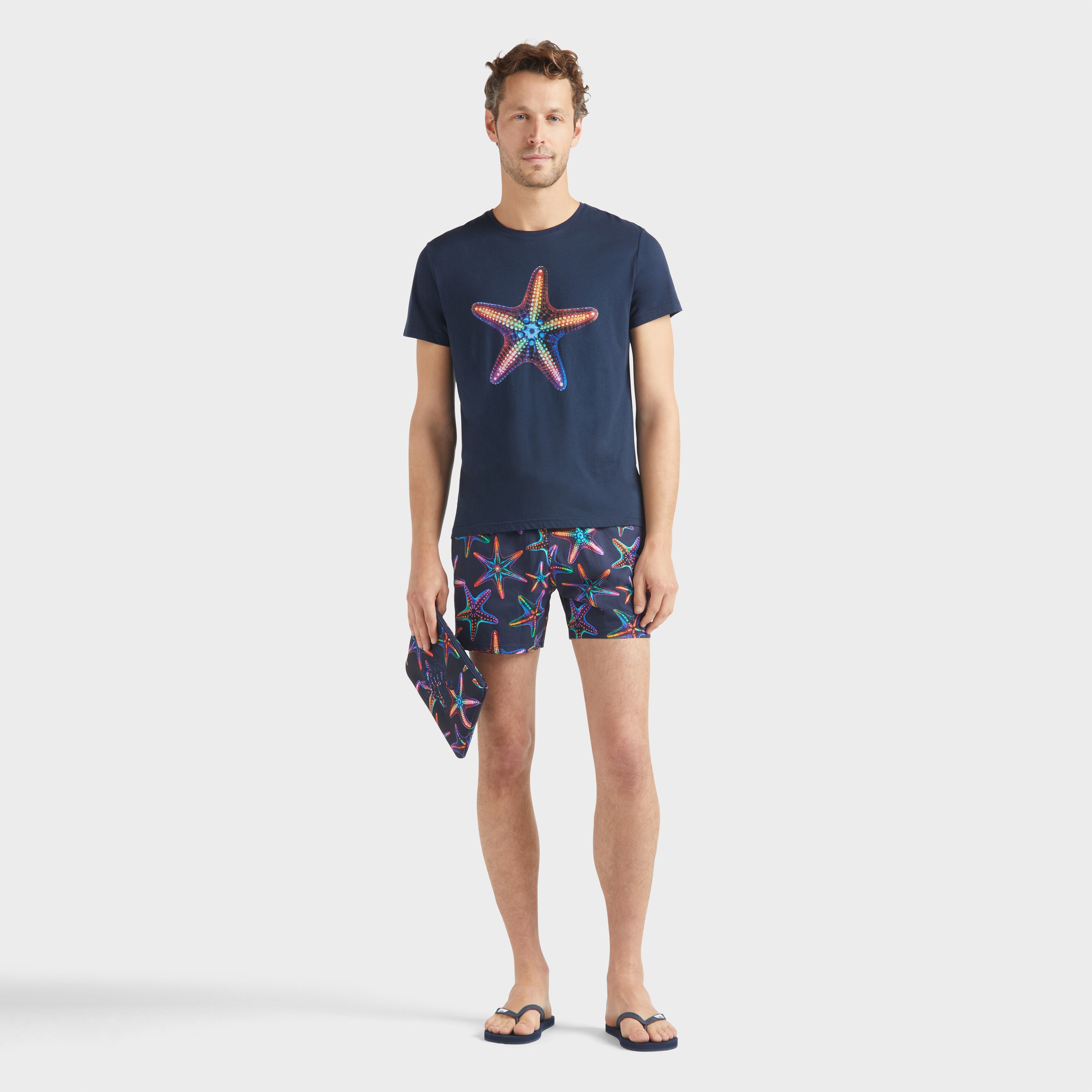 Men Organic Cotton T-shirt Disco Stars - 5