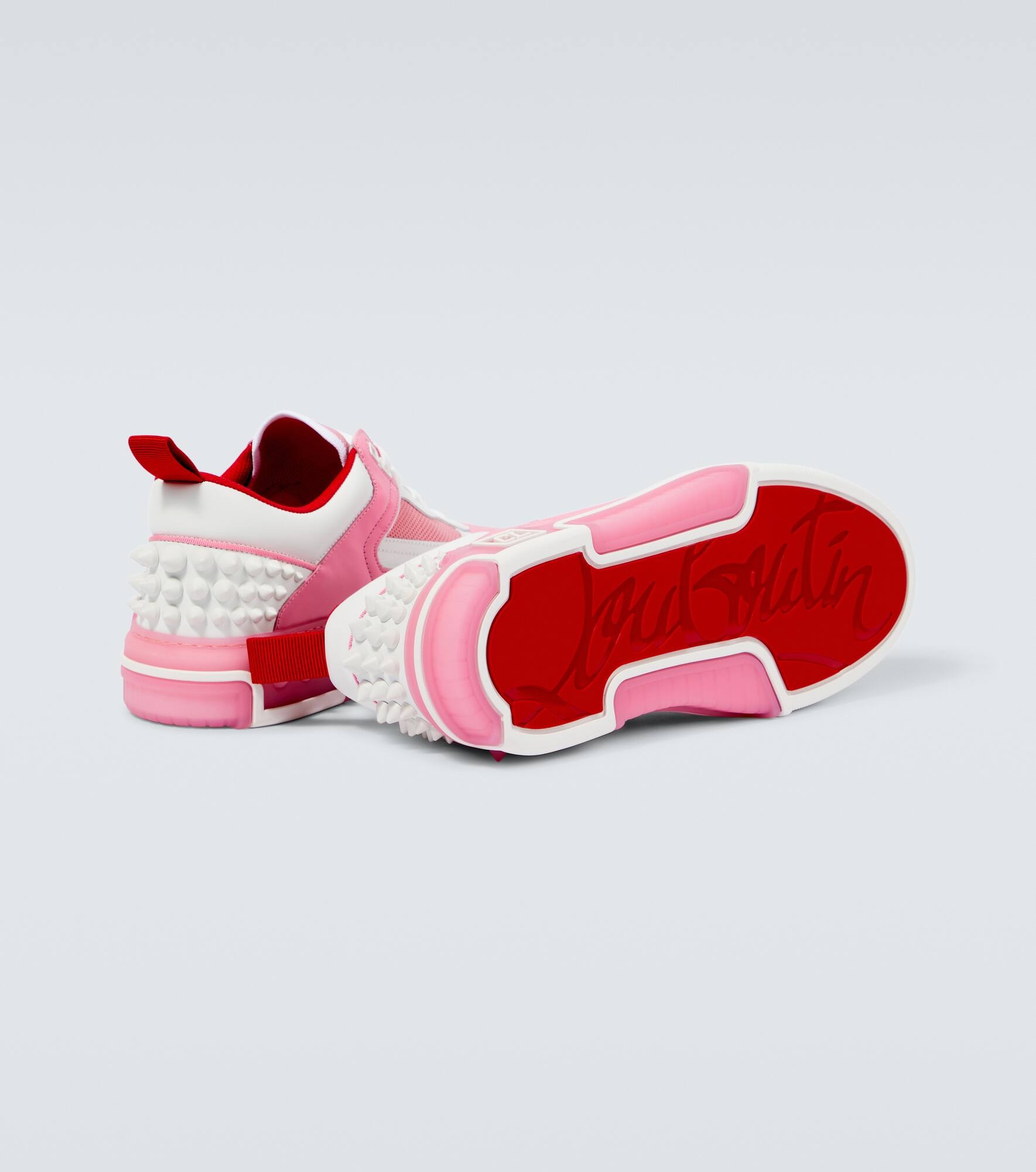 Astroloubi leather-trimmed sneakers - 7
