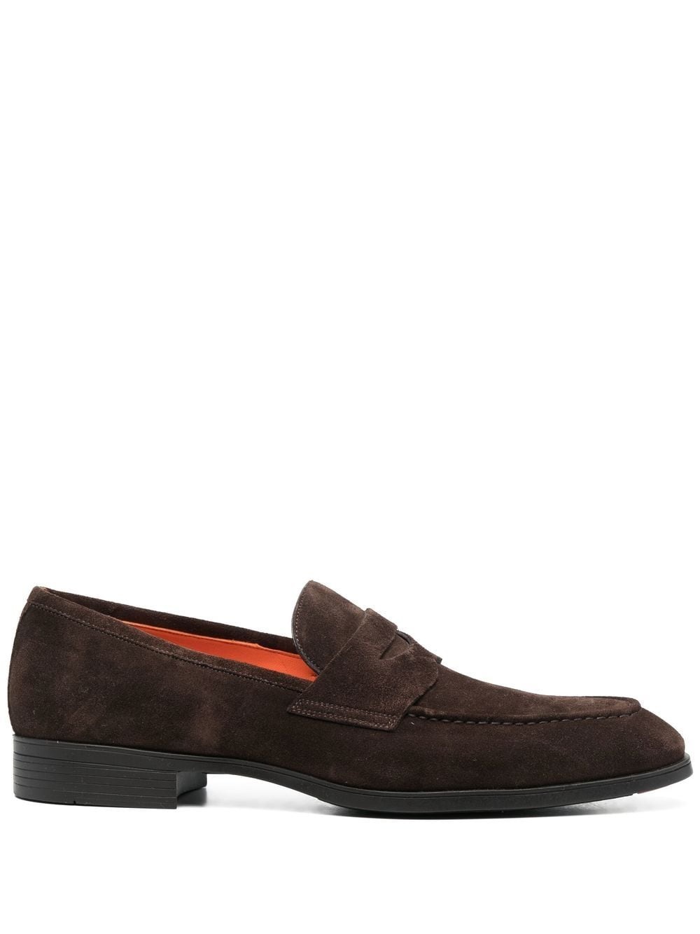 low-heel suede loafers - 1