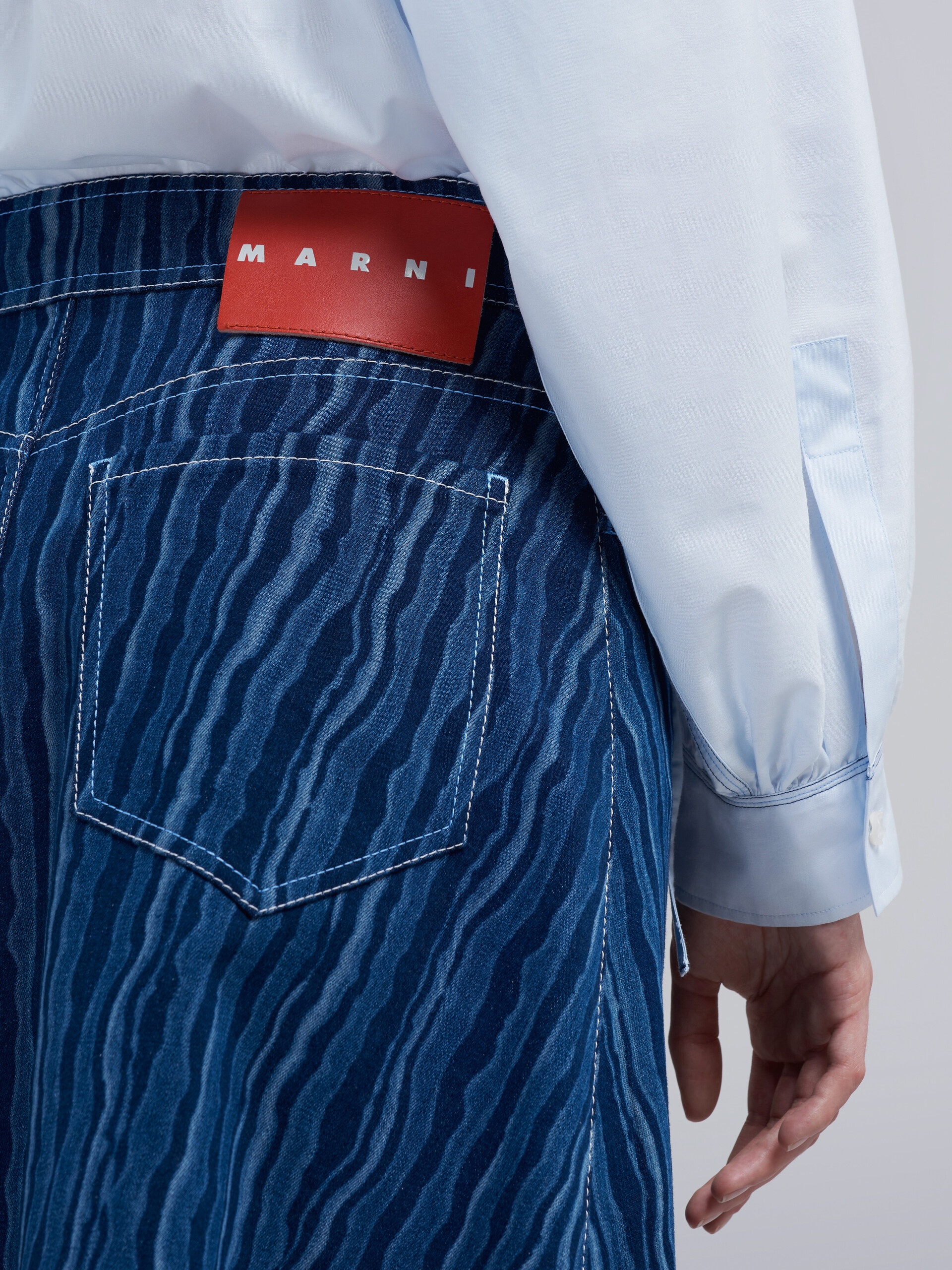 DEGRADÉ DENIM SKIRT - 4